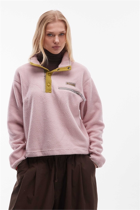 Флисовая кофта Helvetia II с укороченным кроем и полузастежкой артикул 151452331