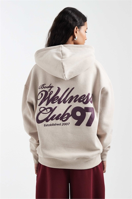 Мягкая толстовка с капюшоном и принтом премиум-класса артикул 153725373