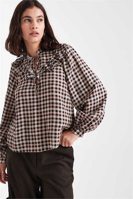 Блузка с оборками артикул 151092313