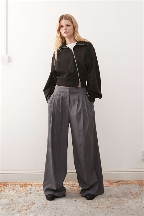 Худи с капюшоном и асимметричной застежкой-молнией артикул 154328723