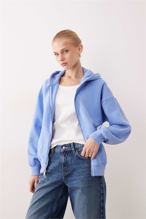 Худи с капюшоном и застежкой-молнией большого размера артикул 155163870