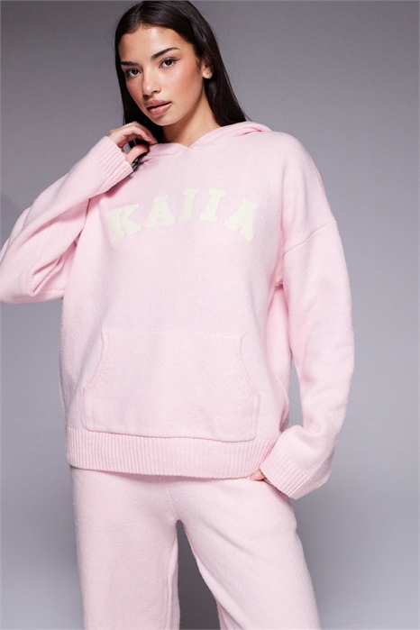 Толстовка из шерстяной ткани с вышитым логотипом co-ord артикул 153402743