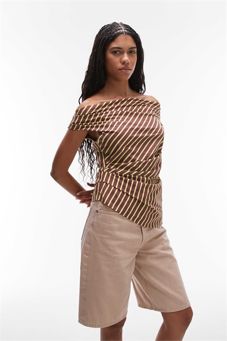 Топ с драпировкой артикул 144438564