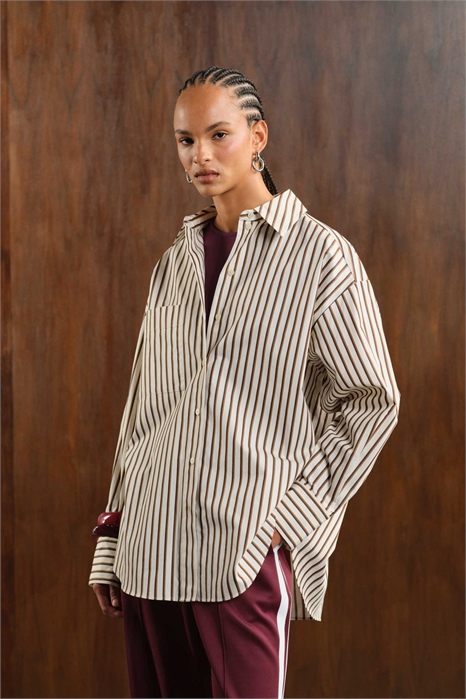 Рубашка свободного кроя артикул 149319225