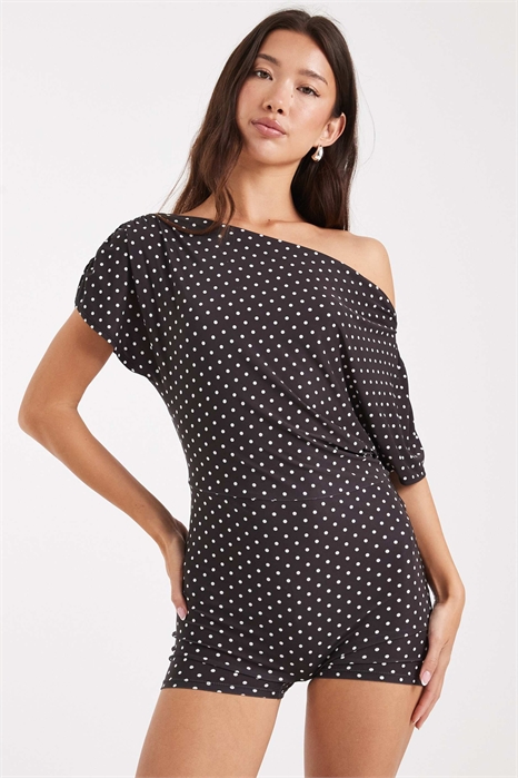 Комбинезон с открытыми плечами артикул 151669149