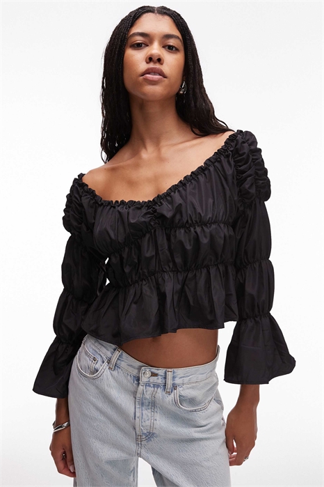 Льняная блузка с рюшами от Sadie артикул 149662272