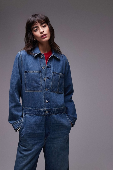 Культовый джинсовый комбинезон артикул 137513063