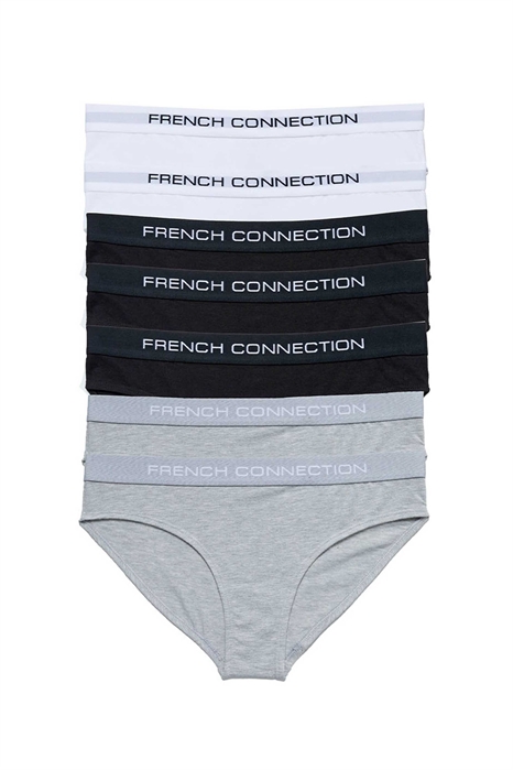 Набор из 7 хлопковых женских трусиков French Connection артикул 152059594