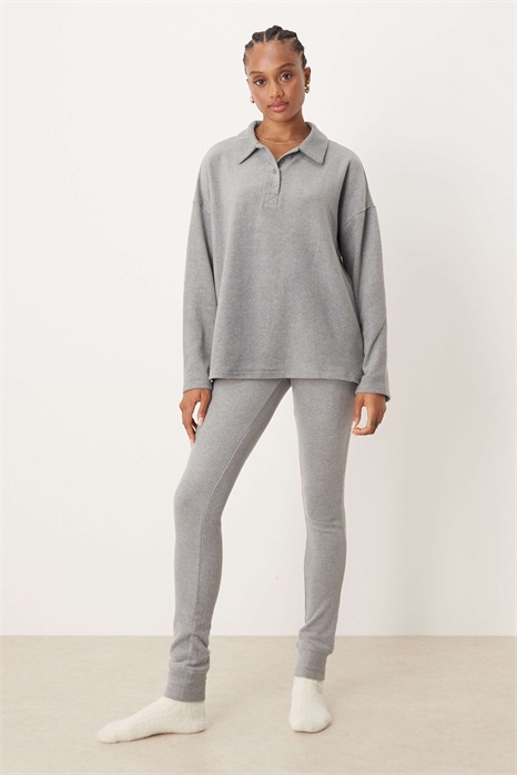 ASOS DESIGN: Легкие флисовые леггинсы для отдыха, подходящие для комбинирования, для высоких артикул 147004450