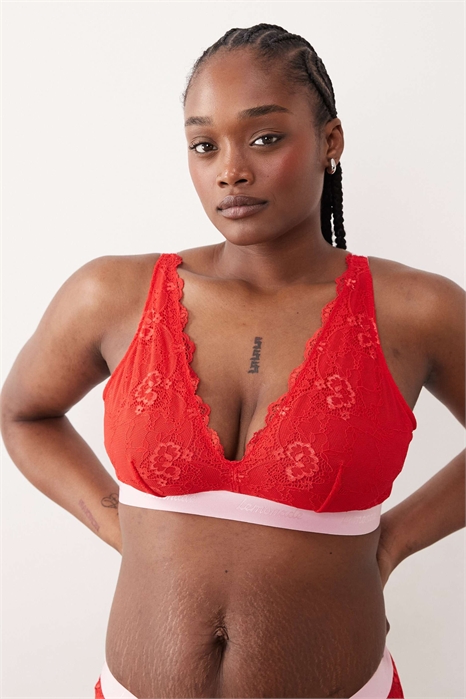 Бюстгальтер-бралетт с фирменным кружевом Fuller Bust артикул 153724362