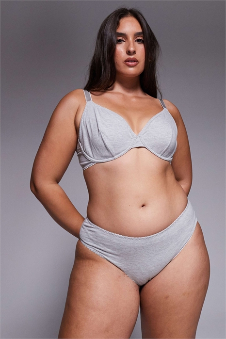 ASOS DESIGN Curve Mila, комплект из 2 бразильских трусиков артикул 149923313