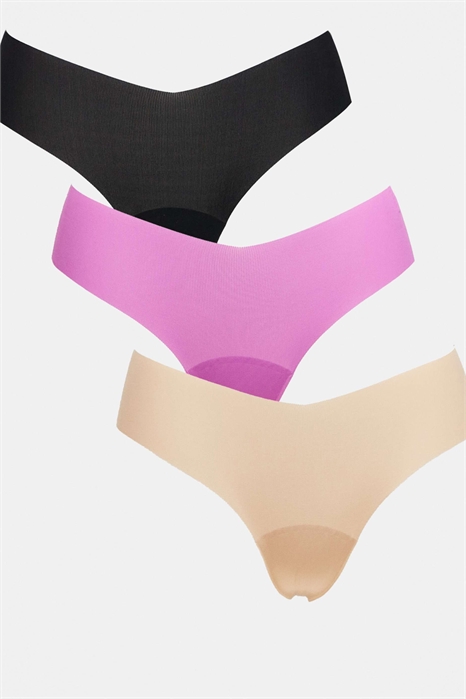 Набор из 3 бесшовных стрингов артикул 150574511