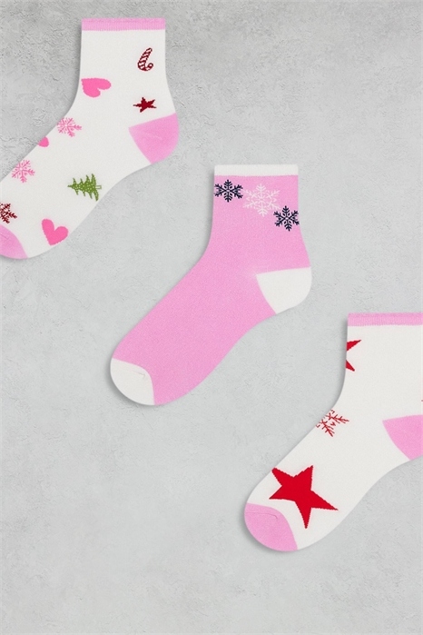 Рождественский набор из 3-х рождественских носков артикул 143453200