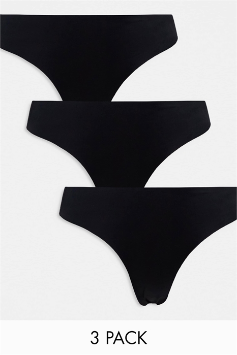 Набор из 3 бесшовных стрингов артикул 134091391