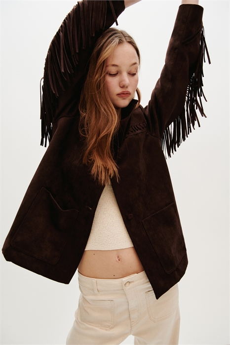 Блейзер с бахромой артикул 1298336003