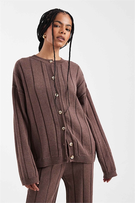 Вязаный хлопковый кардиган co-ord артикул 154850619