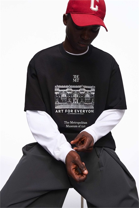 Футболка с коротким рукавом с принтом «Met» артикул 156172499