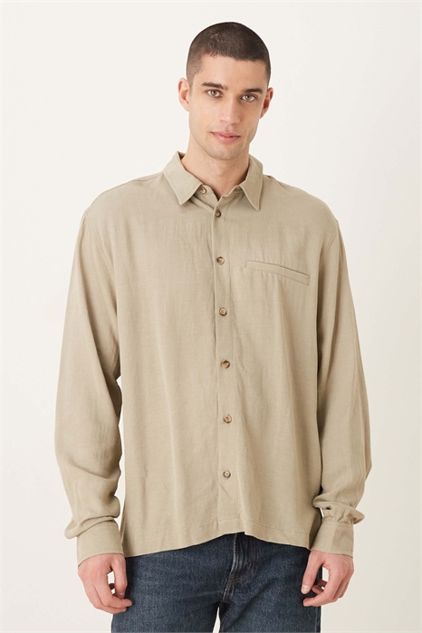 Рубашка свободного кроя артикул 149551347