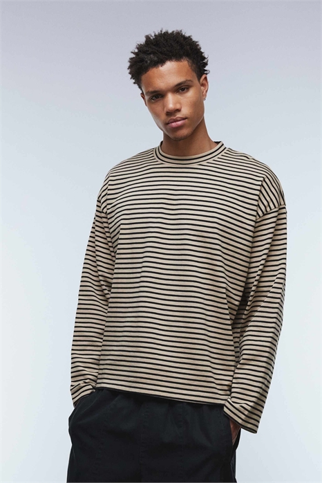 Футболка с длинным рукавом из плотной ткани большого размера артикул 151995873