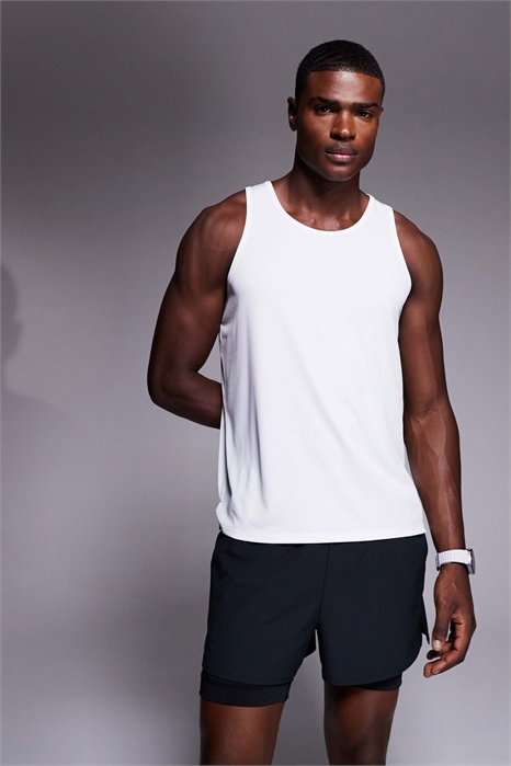 Беговая майка из быстросохнущей сетки свободного кроя артикул 153080995