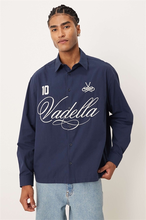 Рубашка из поплина свободного кроя с надписью артикул 150836810