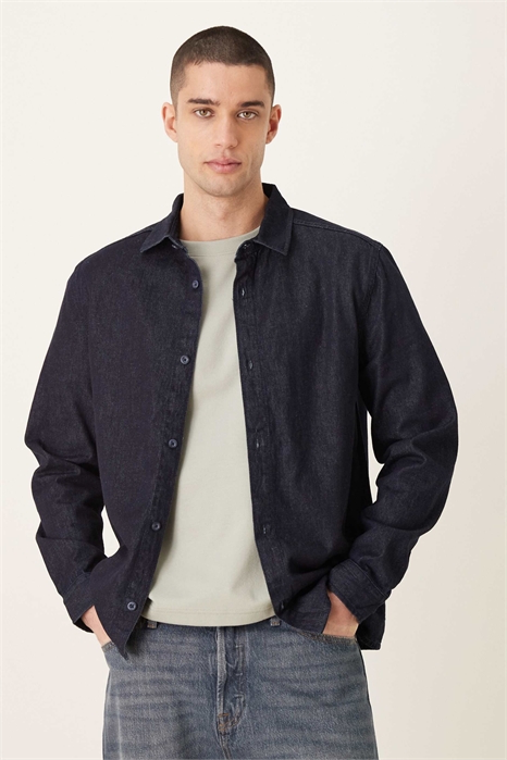 Рубашка с длинными рукавами и прямым кроем артикул 150268639