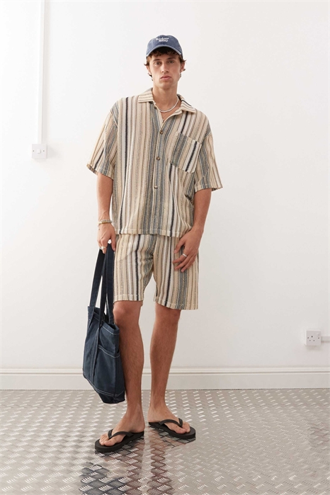 Шорты-оксфорды свободного кроя артикул 147900216