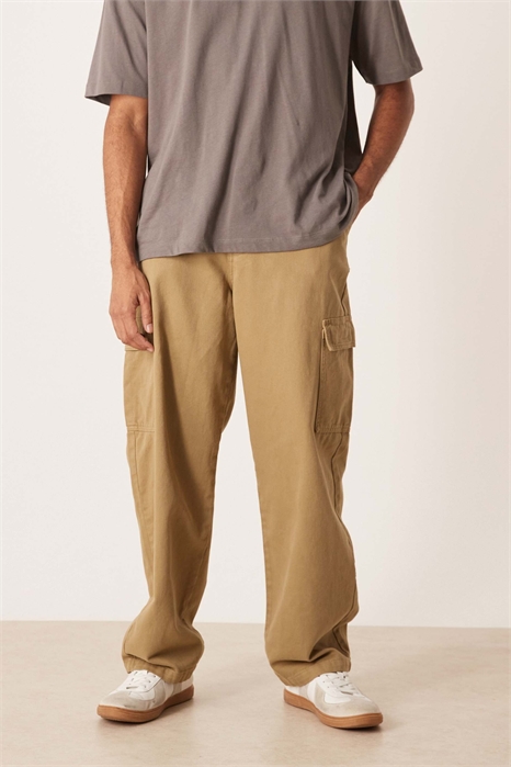 Брюки-карго прямого кроя артикул 151091786