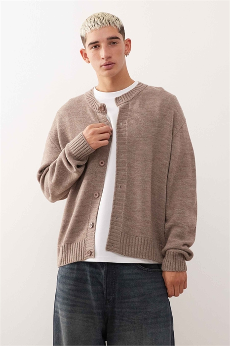 Коричневый кардиган артикул 150232634