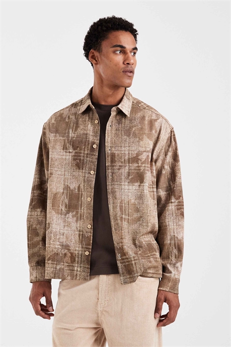 Рубашка свободного кроя артикул 153752513