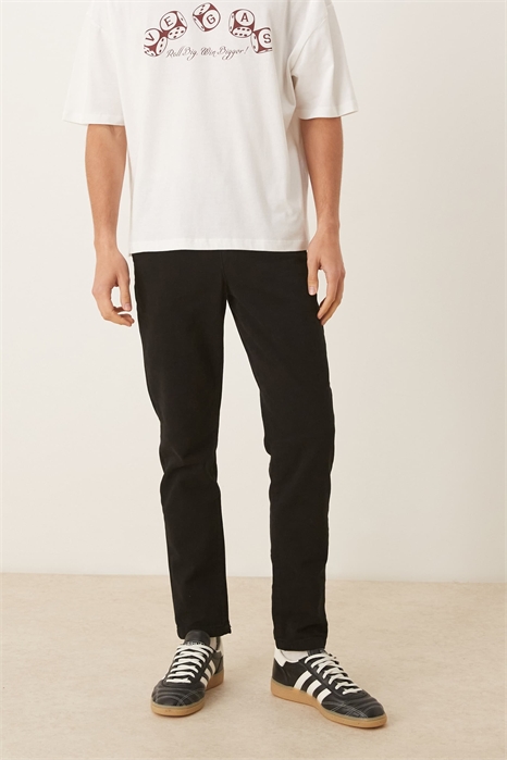 Брюки зауженного кроя артикул 150395807