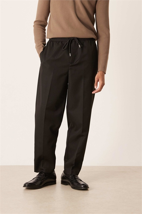 Брюки-каре с эластичным поясом артикул 151525864