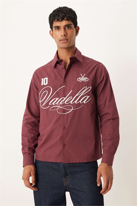 Рубашка свободного кроя с вышивкой артикул 150431710