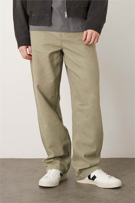 Широкие брюки, окрашенные серой артикул 152589030