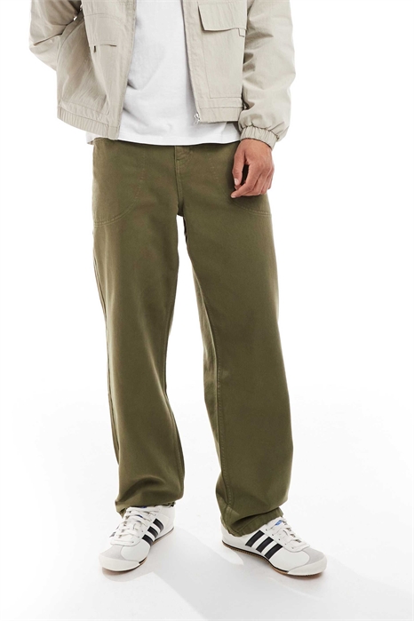 Широкие брюки с декоративными швами артикул 152190190