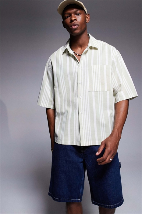 Рубашка свободного кроя артикул 147690382