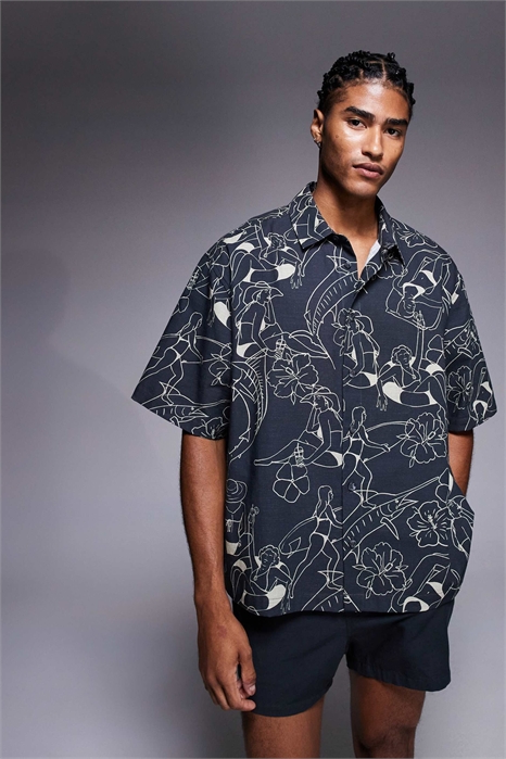 Рубашка свободного кроя co-ord артикул 148664047