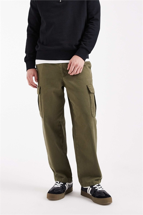 Брюки-карго свободного кроя с зауженными штанинами артикул 151227127