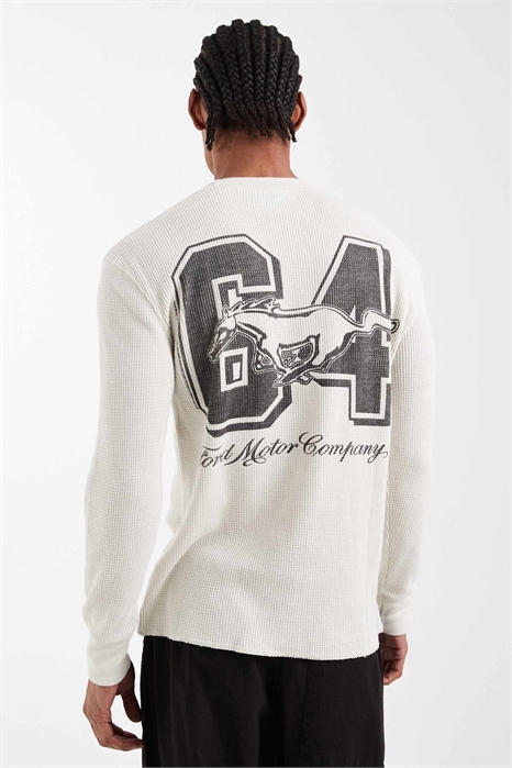 Футболка с длинным рукавом и изображением мотоцикла артикул 155637693