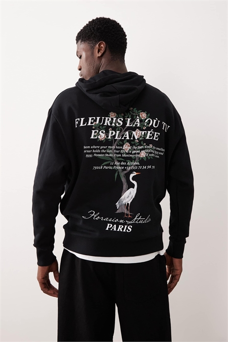 Свободная толстовка с цветочным принтом артикул 152942101