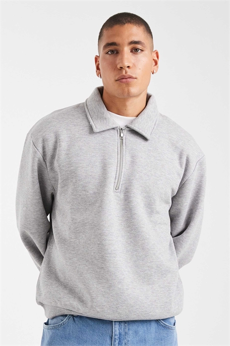 Свободная толстовка в стиле регби с четвертью молнии артикул 151222161