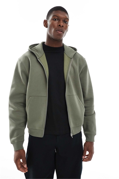 Свободная толстовка с капюшоном и застежкой-молнией из серии Essentials артикул 152799765