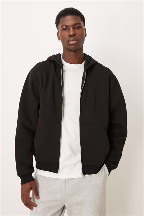 Свободная толстовка с капюшоном и застежкой-молнией из серии Essentials артикул 152799764