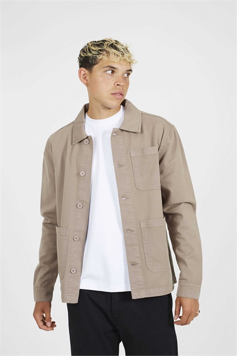 Хлопковая рубашка-жакет на пуговицах артикул 156387434