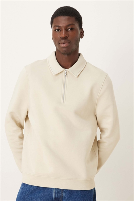 Толстовка с воротником и четвертью молнии артикул 148994816