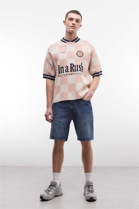 Свитер с коротким рукавом из трикотажа «Victory» артикул 154082817