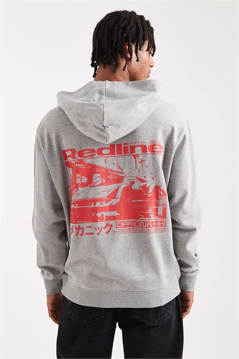 Толстовка с принтом в виде красного автомобиля артикул 148816271