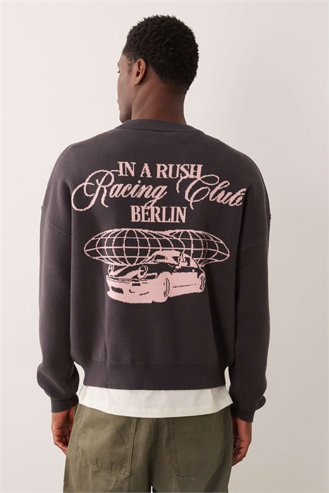 Свитер с круглым вырезом из трикотажа Vortex артикул 154082809