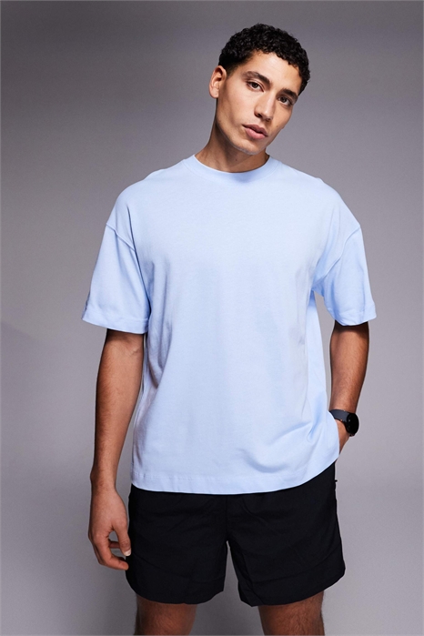 Укороченная тренировочная футболка свободного кроя из плотного хлопка с технологией быстрого высыхания артикул 152426742