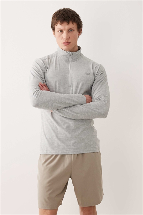 Футболка с градиентным окрасом и застежкой-молнией на 1/4 длины артикул 155658686